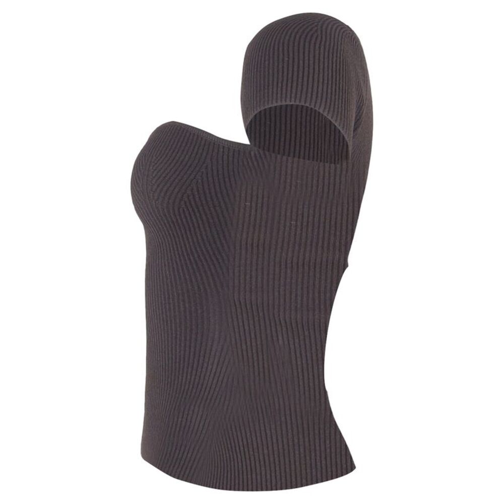 Khaite The Ista Top in Brown Viscose - Picture 2 of 3
